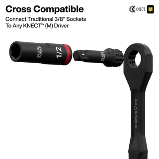 Klein Tools 65148HD KNECT 3/8" Deep and Shallow Impact Socket Set, SAE / Metric, 44 Pc.