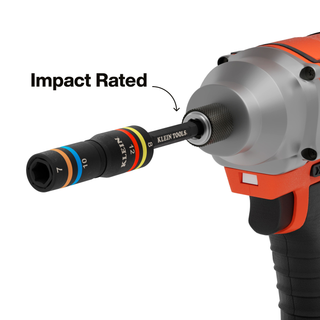 Klein Tools 652MQS Quad-8 Heavy-Duty Impact Flip Sockets, Metric, 3-Piece