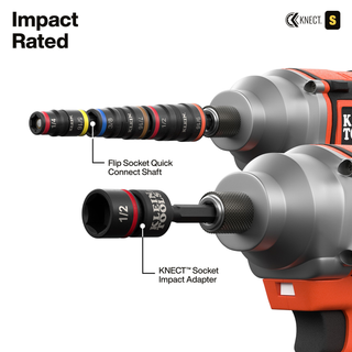 Klein Tools 65301KNECT KNECT Pass-Through and Flip Socket Starter Set, SAE, 23-Piece