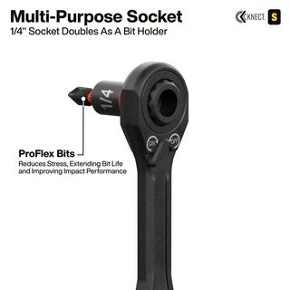 Klein Tools 65301KNECT KNECT Pass-Through and Flip Socket Starter Set, SAE, 23-Piece