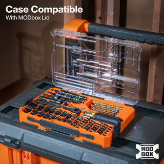 Klein Tools 65304KNECT KNECT Impact-Rated Drill and Driver Combo Set, SAE & Metric, 65 Pc.