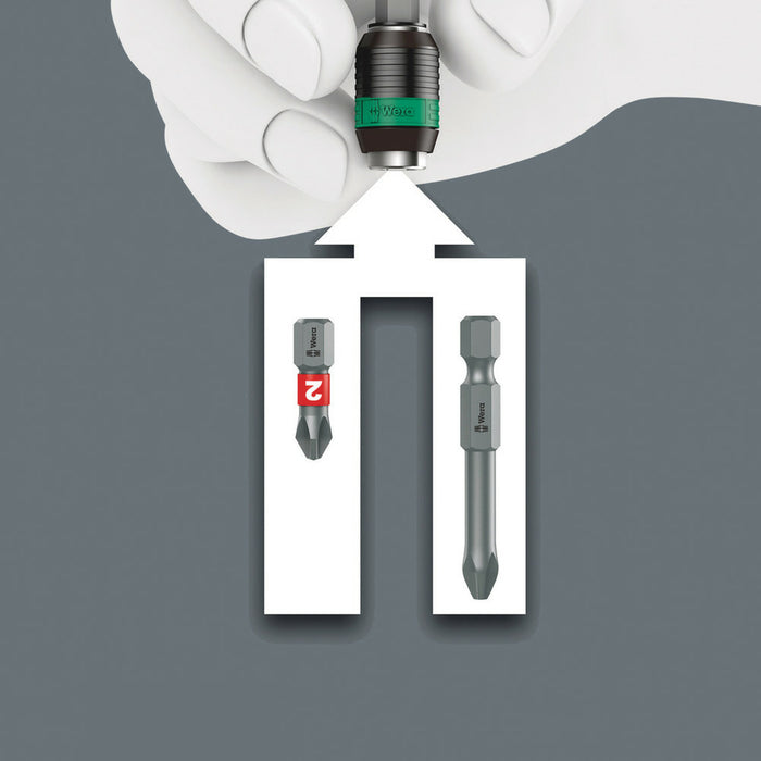 Wera 817 R SB Bitholding screwdriver with Rapidaptor quick-release chuck, 1/4" x 133 mm