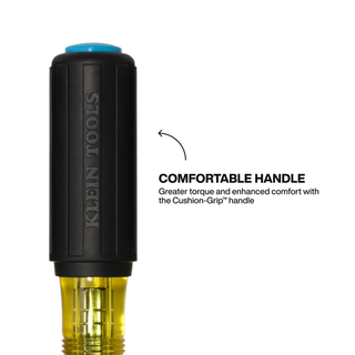 Klein Tools 65410M Metric Color-Coded Nut Driver, Heavy-Duty Hollow-Shaft, 10 mm