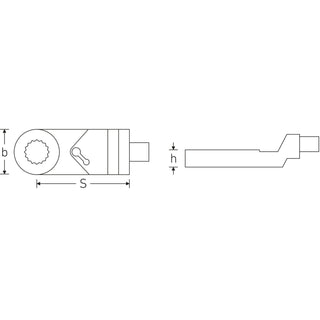 Stahlwille 58170112 Ring ratchet insert adapter
