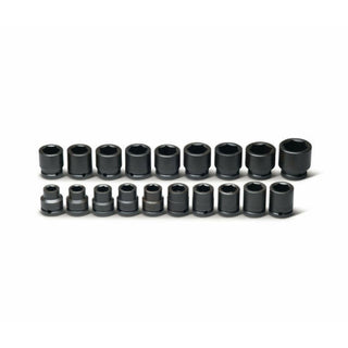 Wright Tool 655 3/4" Drive 6 Point Standard Metric Impact Socket Set