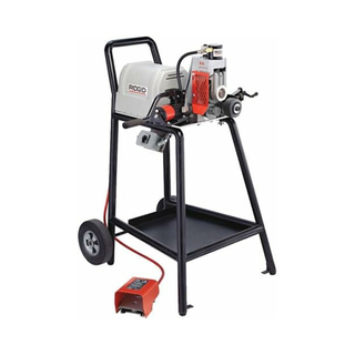 Ridgid 65902 Roll Grooving Machine with Wheel Stand and 2" to 12" Groove Roll Set, 45 RPM, 1/2 HP, 230V