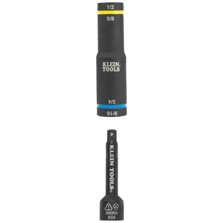 Klein Tools 66069 Flip Quad Socket Adapter, 1/2" to 3/8"