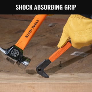 Klein Tools 66091 Nail Puller with Integrated Dimpler, 8"