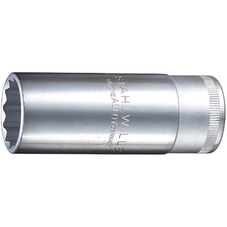 Stahlwille 03020019 51 1/2" Extra Deep 12-pt Socket, 19 mm