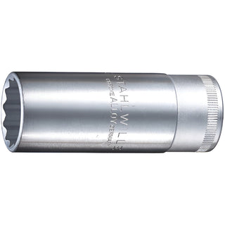 Stahlwille 03020018 51 1/2" Extra Deep 12-pt Socket, 18 mm