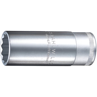 Stahlwille 03020024 51 1/2" Extra Deep 12-pt Socket, 24 mm