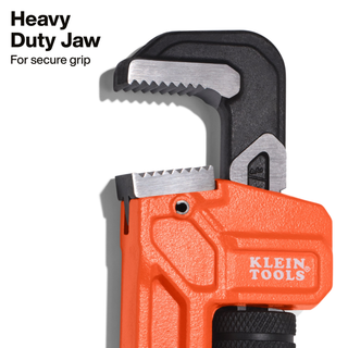Klein Tools 68210 Adjustable Cast Iron Pipe Wrench, 10-Inch