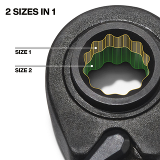Klein Tools 68215 4-in-1 Ratcheting Wrench, Medium