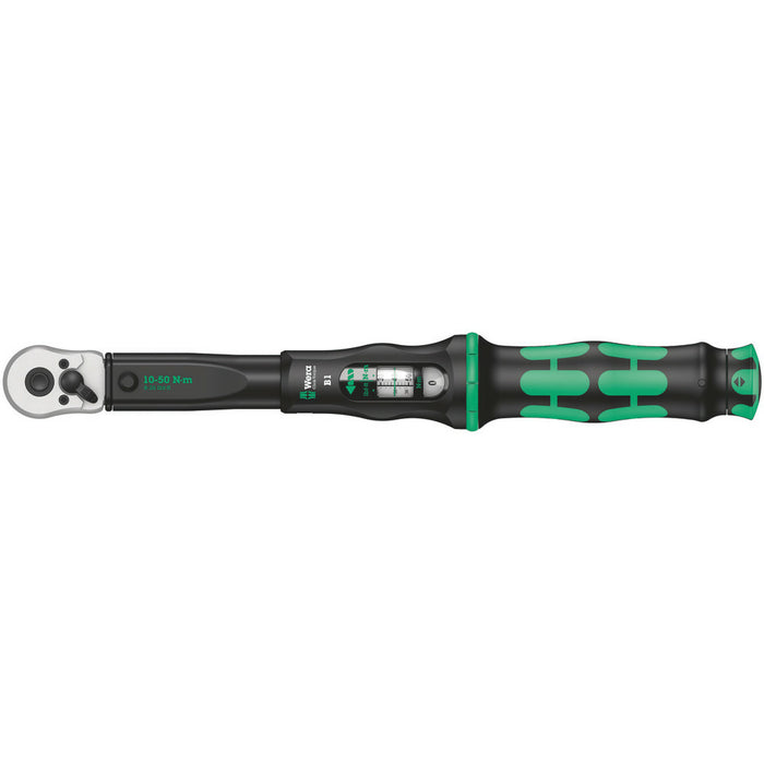 Wera Click-Torque B 1 torque wrench with reversible ratchet, 10-50 Nm, 3/8" x 10-50 Nm