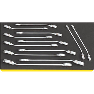 Stahlwille 96830649 TCS 17/12 Ratchet Ring Spanner Set, 12 pcs