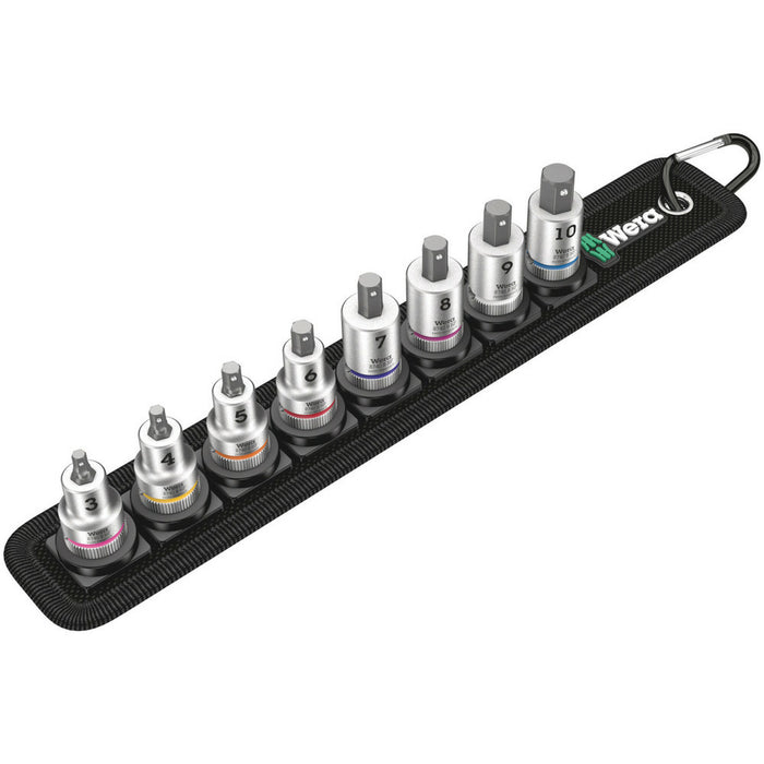 Wera Belt B 2 Zyklop In-Hex-Plus bit socket set with holding function, 3/8" drive, 8 pieces