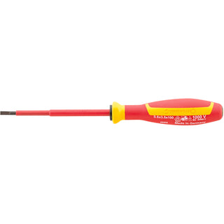Stahlwille 46603030 4660 VDE DRALL+ 3 x 100mm Insulated Slotted Screwdriver