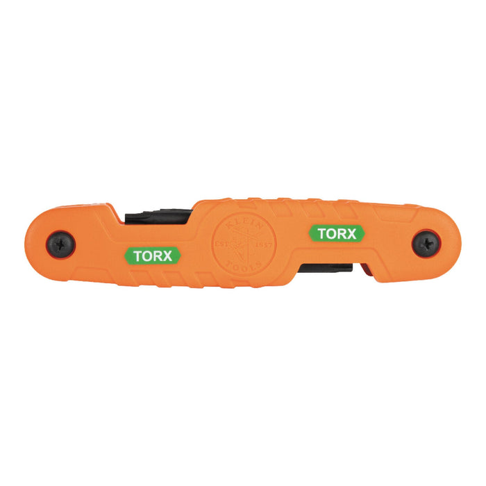 Klein Tools 70550T Pro Folding Hex Key Set, TORX, 10-Keys