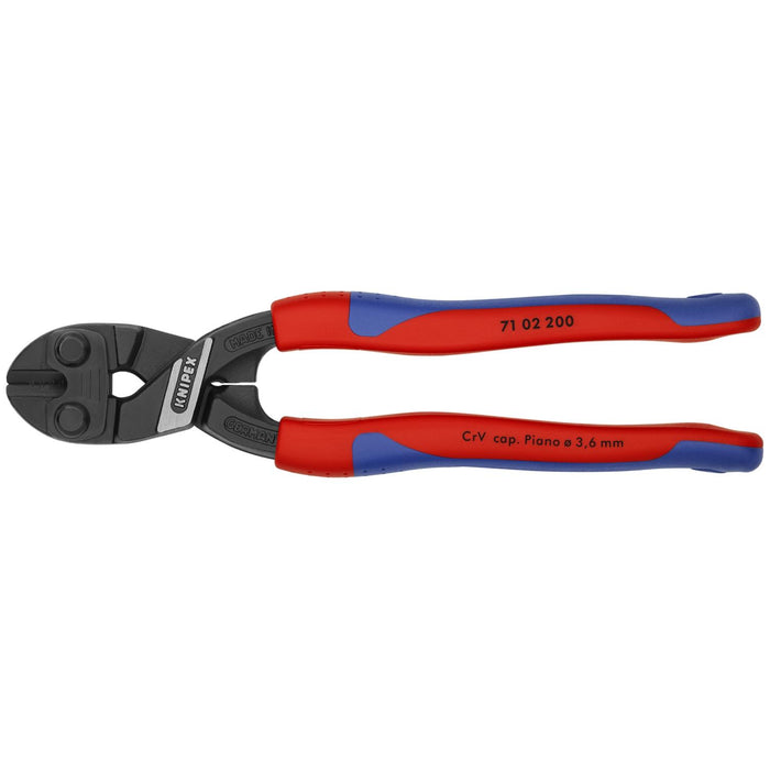 Knipex 71 02 200 8-Inch Lever Action Mini-Bolt Cutter - Comfort Grip