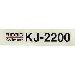 Ridgid 65187 Decal Model no KJ2200