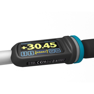 Hazet 7294-2STACCAL Electronic Torque Wrench with Built-In Angle Gauge, 40-400 Nm, 14x18mm Insert Square, 20mm (3/4") Square