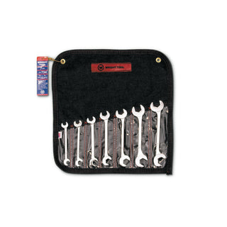 Wright Tool 734 7 Piece 15 & 60 Degrees Double Angle Open End Wrench Set