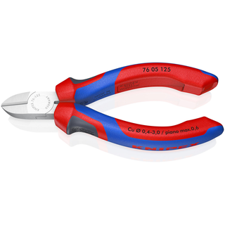 Knipex 76 05 125 KnipeXtend Diagonal Cutters, 5"