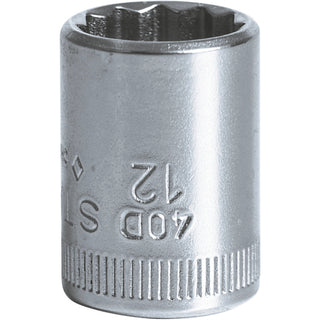 Stahlwille 01030012 40D Bi-Hex 12-pt Socket 12 mm x 1/4 Inch Drive