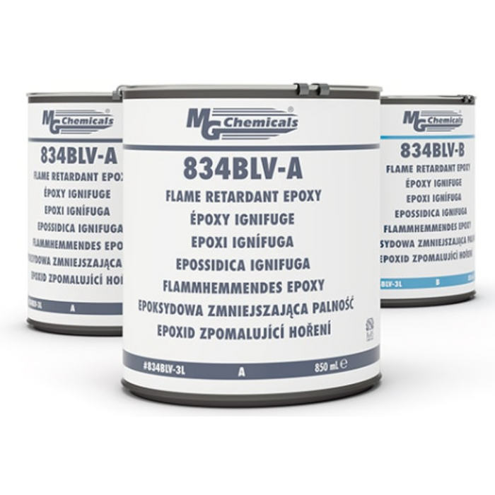 MG Chemicals 834BLV-3L Flame Retardant Epoxy, 3 Can Kit, 2.5 L
