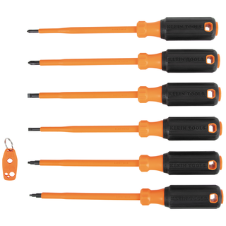 Klein Tools 85077INSR Insulated Screwdriver Set Plus Magnetizer, 7 Pc.