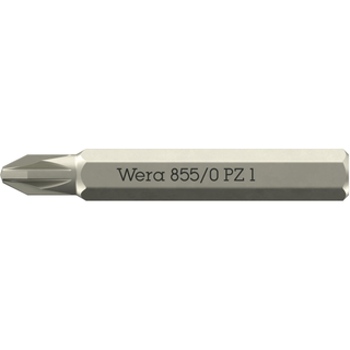 Wera 855/0 Micro Bits Suitable for Pozidriv Screws, PZ1 x 30 mm