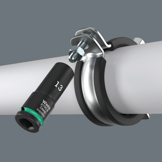 Wera 8790 B Impaktor Deep Socket with 3/8" drive, 7/16"