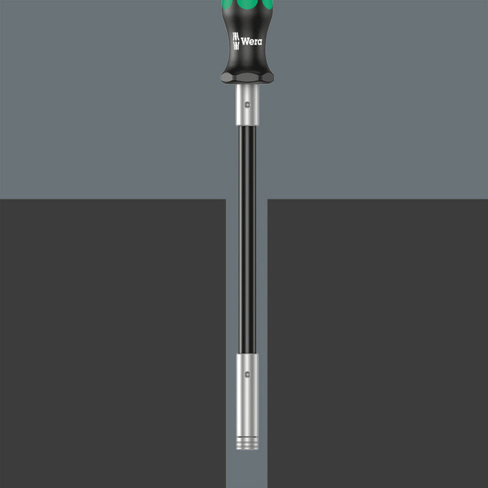 Wera 393 S Bitholding screwdriver extra slim with flexible shaft, 1/4" x 173.5 mm