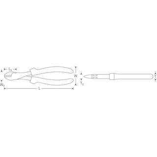 Stahlwille 67214200 VDE heavy-duty wire cutter