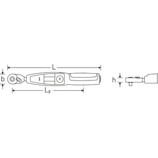 Stahlwille 96504602 701/2 Elec. Torque Wrench SENSOTORK w/ Fine-Tooth Ratchet