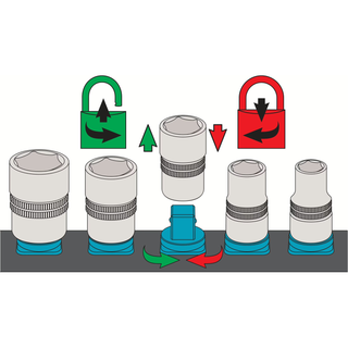 Hazet 992T-SR/8 SmartRail ∙ Flexible plastic plug-in rail