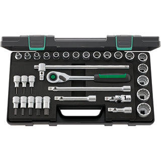 Stahlwille 96031440 50/54/25/6QR Socket Set, 1/2" Drive, 31 pcs