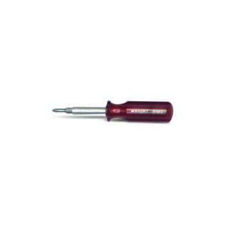 Wright Tool 9182 Robinson Style Square 4-in-1 Screwdriver, #0, #1, #2, #3