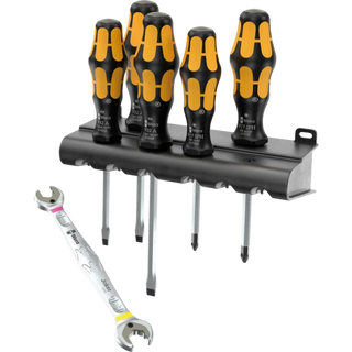 Wera CHISELDRIVER + JOKER DOUBLE OPEN-END SPANNER. LIMITED EDITION SET 1, 6 PIECES