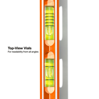 Klein Tools 935RBP Magnetic Pitch Vial Torpedo Level, 4 Vial, 8-Inch