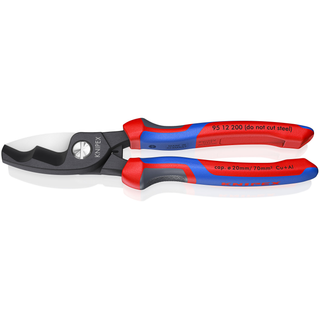 Knipex 95 12 200 SBA KnipeXtend Cable Shears - Twin Cutting Edges, 8"