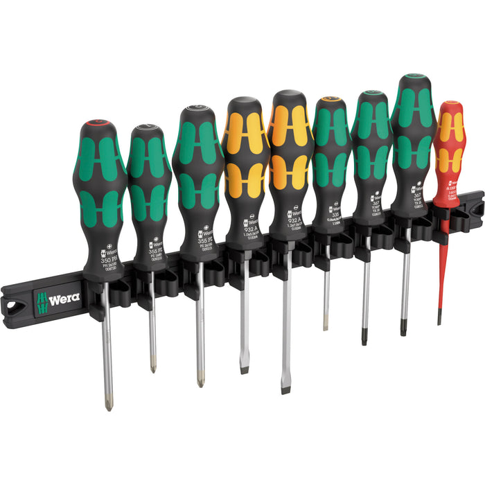Wera 9650 Magnetic rail Kraftform screwdriver set