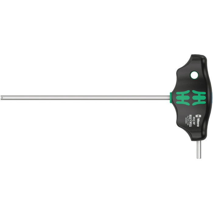 Wera 454 HF T-handle hexagon screwdriver Hex-Plus with holding function, imperial, 1/8" x 150 mm