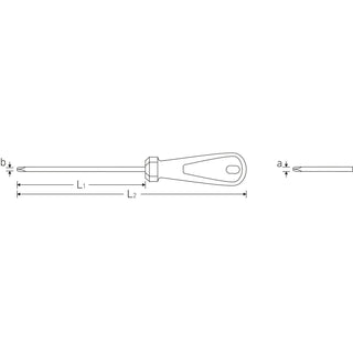 Stahlwille 48401002 4840 3K DRALL #2 x 100mm Pozidriv Screwdriver