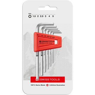 PB Swiss PB 210.H-5 CN Hex key Set L- Wrenches for Hexagon Socket Screws 6 Pcs