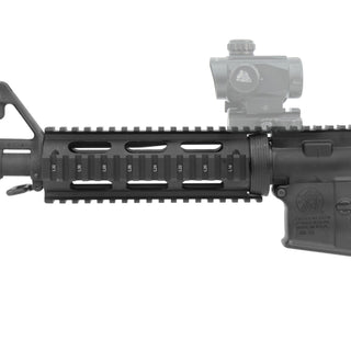 UTG MTU001T PRO AR15 Quad Rail Handguard, Drop-in, Carbine-length, Extended Top Rail