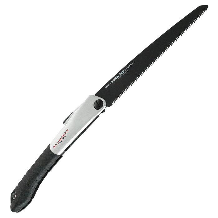 Tajima Tool ALOR-A240 Aluminist G-Saw - Folding Handle, 9 TPI Fluoro-Coat Blade, Aluminum / Elastomer Handle