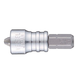 Vessel B33MMBCPZ233HP1 Insert Bit 1/4" Hex, PZ2x33H with Slim Magnet Screw Catcher