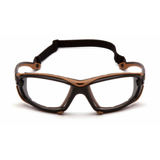 Carhartt CHB1010DTMP Toccoa Clear Anti-Fog Lens with Black and Tan Frame (polybag)