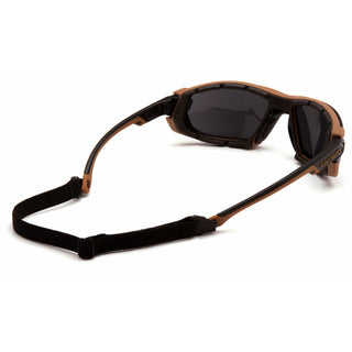 Carhartt  CHB1020DTMP Gray Anti-Fog Lens with Black and Tan Frame